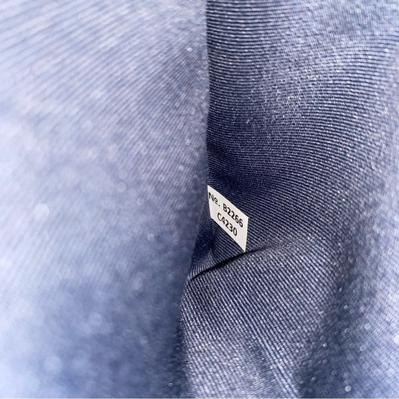 Coach Dempsey Boxy Cosmetic Case 20 In Signature Denim With Coach Patch New - Picture 7 of 12